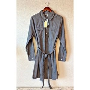 Mud Pie Black Coen Chambray dress ww/ Tie - NWT - Womens Size Medium